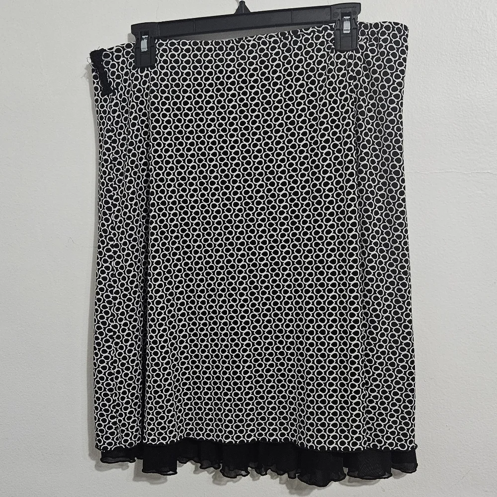 Y2K Vintage Double Layer Geometric Skirt. Size L - Picture 1 of 7